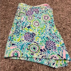 Lilly Pulitzer Callahan short, turtle pattern, size 0